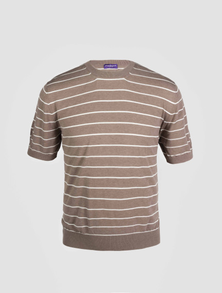 Patrick Hellmann CollectionBeige Knitwear T-shirt 100%Cottonimage538